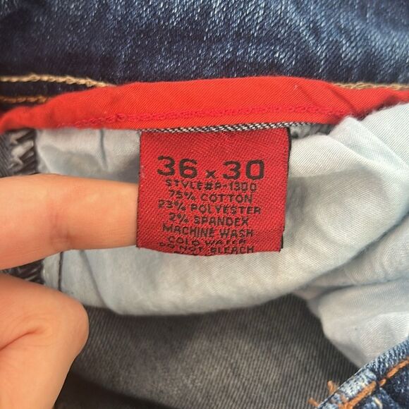 Ace Of Diamond Embroider Pocket Western Cowboy Jeans 36 - Picture 10 of 13